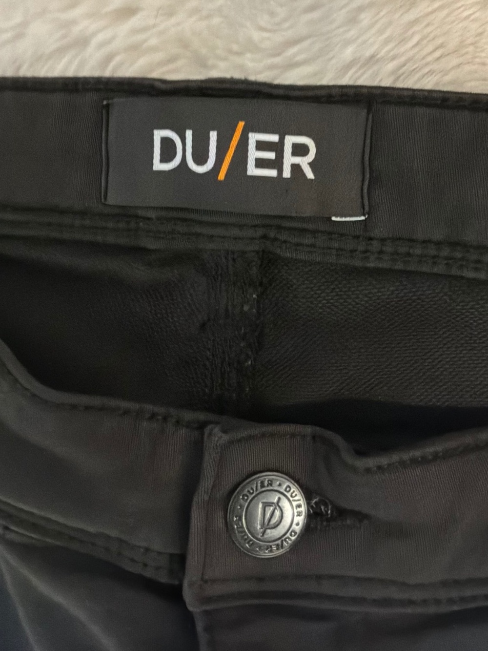 DUER Men’s No Sweat Slim Fit Pants Black 38 x 30 N2X